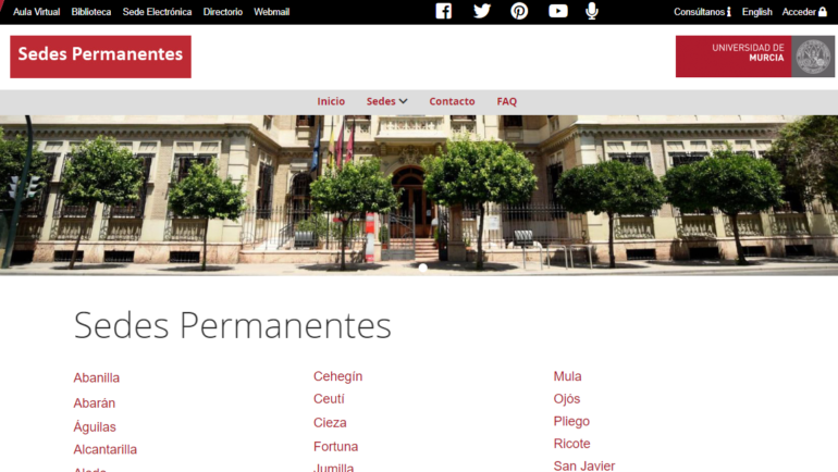 Abierto un espacio web para la extensión universitaria de la UMU en Pliego