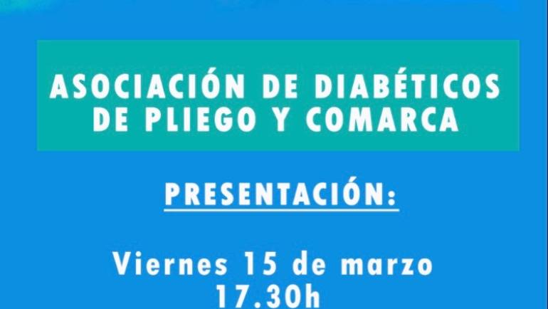 Este viernes se presenta la nueva Asociación de Diabéticos de Pliego y comarca