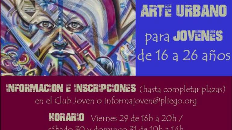 Se va a realizar un taller de graffiti y arte urbano para la juventud de Pliego
