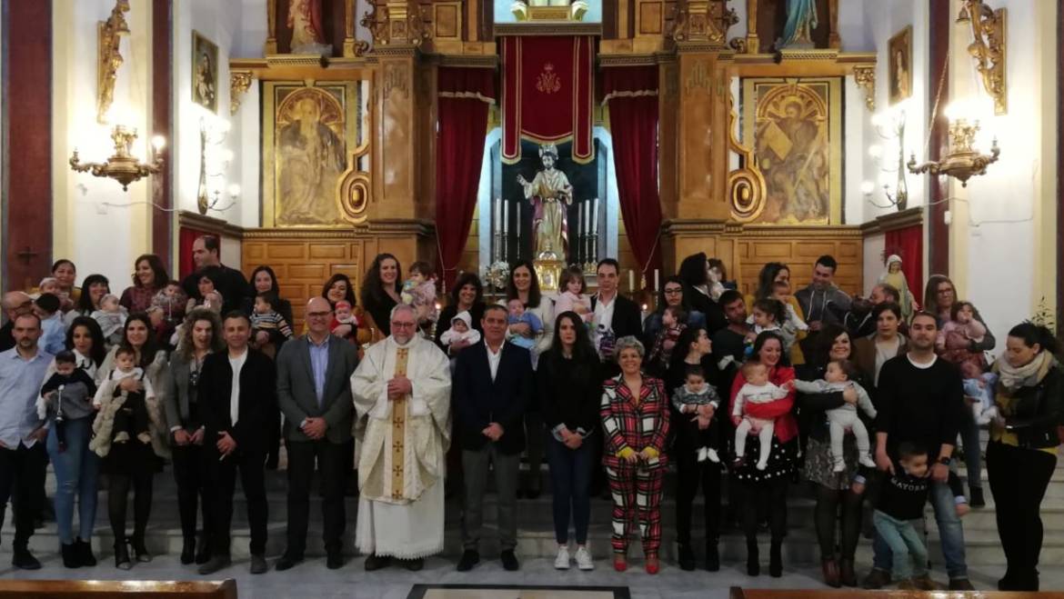 Celebrado el dia de la Candelaria con los 26 nuevos nacimientos durante 2019