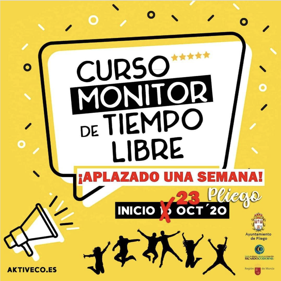 El curso de Monitor de Ocio y Tiempo Libre se aplaza al 23 de octubre
