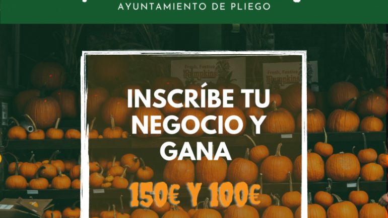 CONCURSO DE DECORACIÓN de comercios en Pliego.  HALLOWEEN 2021