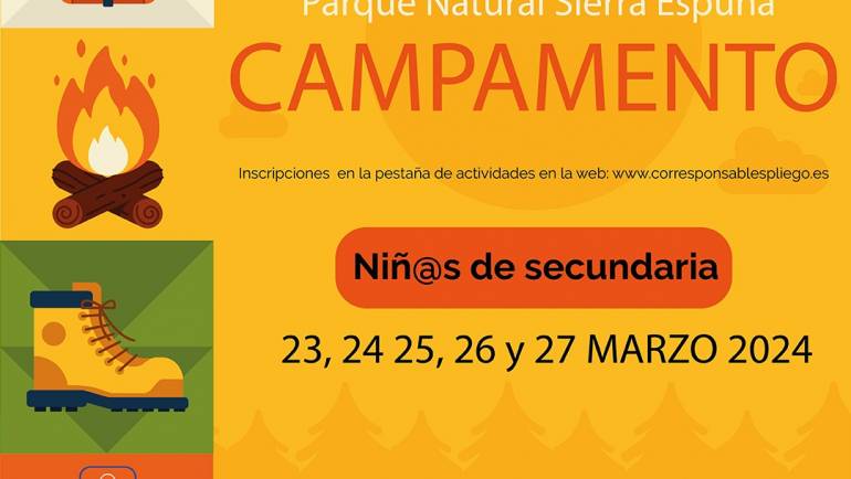 Campamento en el Parque Natural de Sierra Espuña
